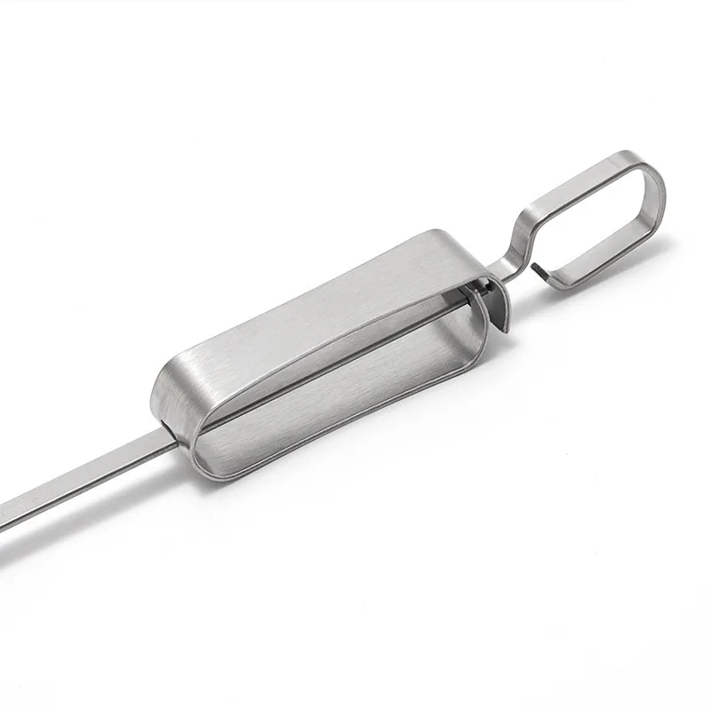 Accessori per barbecue all'ingrosso Spiedini per barbecue riutilizzabili in acciaio inossidabile per grigliate all'aperto