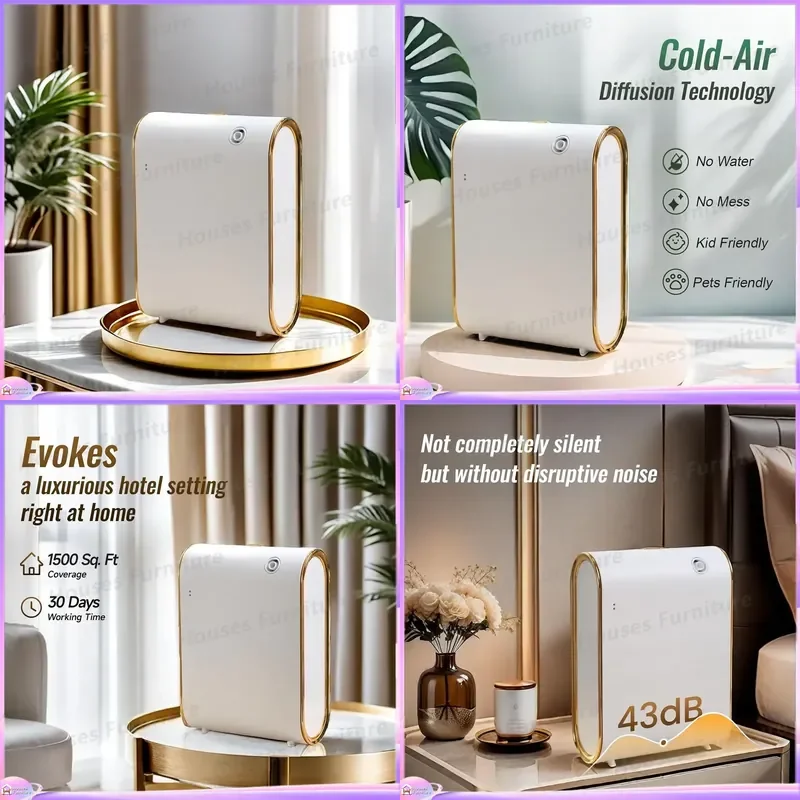 230 350ml Aromatherapy Diffuser Intelligent Essential Oil Atomizer Anhydrous Plastic French Style Commercial Home