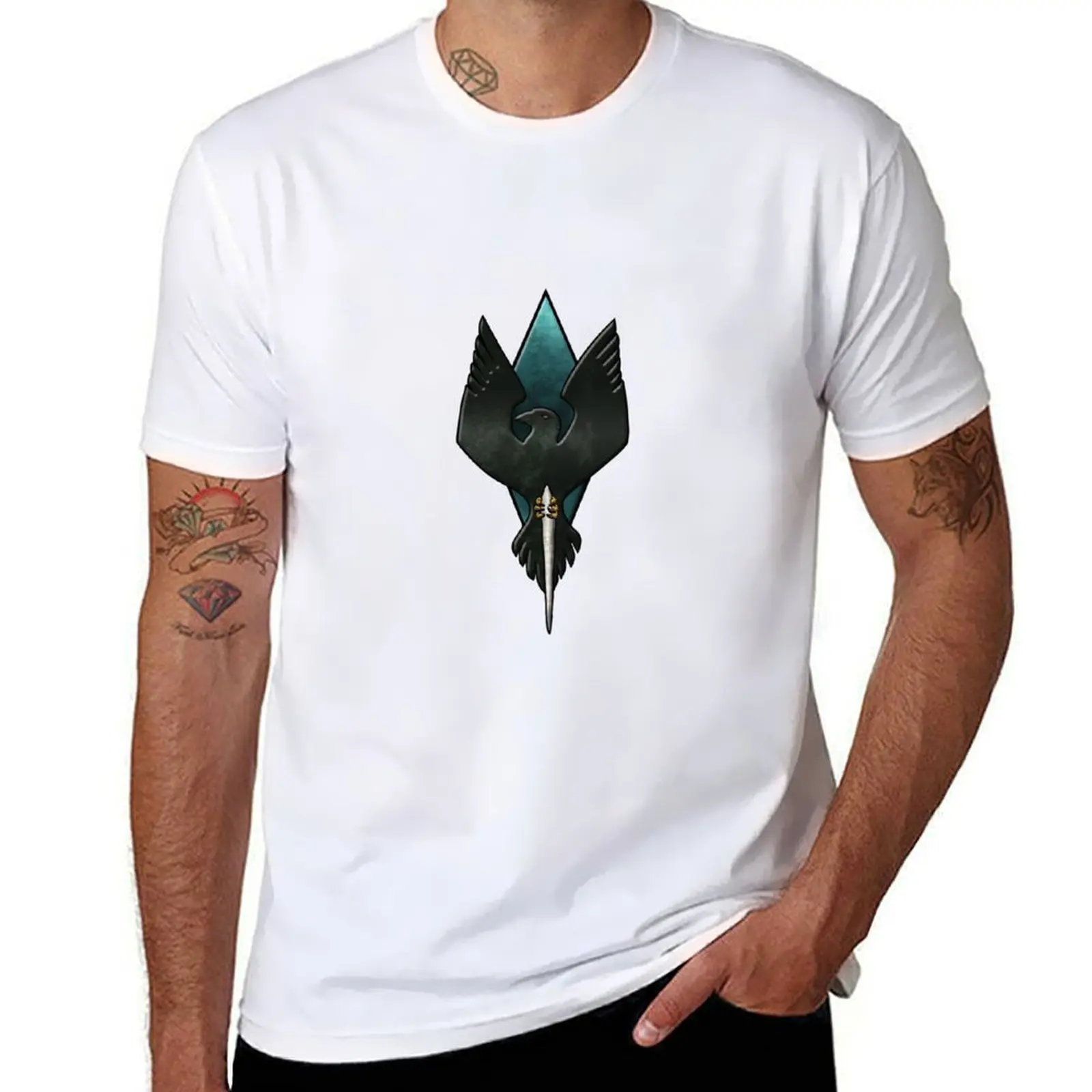 

Clan Snow Raven T-shirt graphics anime for a boy plain t shirts men