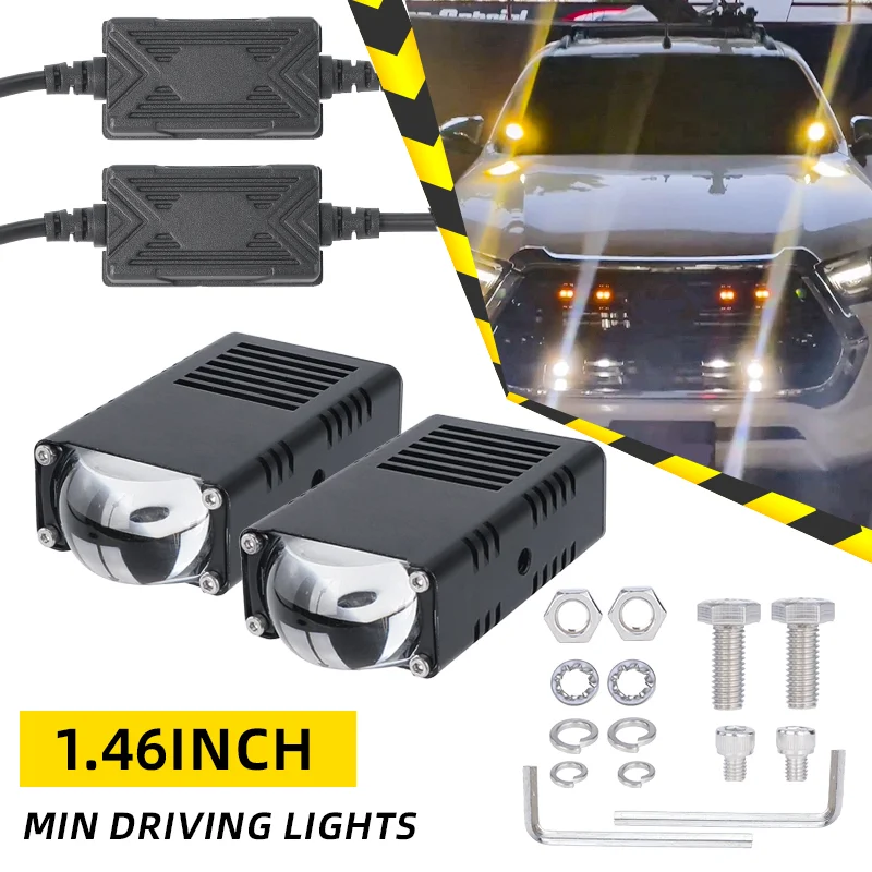 Senlo 2PCS Super Bright Car LED Explorers Headlight Projector Lens LED Moto Fog Auxiliary Motorcycle Headlight Spotlights