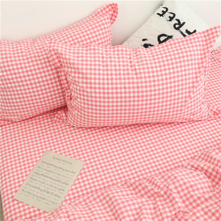 

Fitted Soft Cover Bedding 3-Piece Bed Pillowcase Nordic Comfortable Flat 4-Piece Modern Duvet Hotel Sheet Set Cotton Breathable