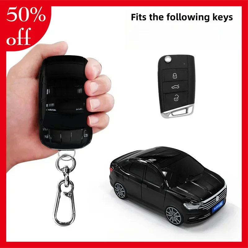 For Volkswagen Sagitar Key Cover with Lights Car Key Car Model Key Protector Auto Accessories Creative Personalized