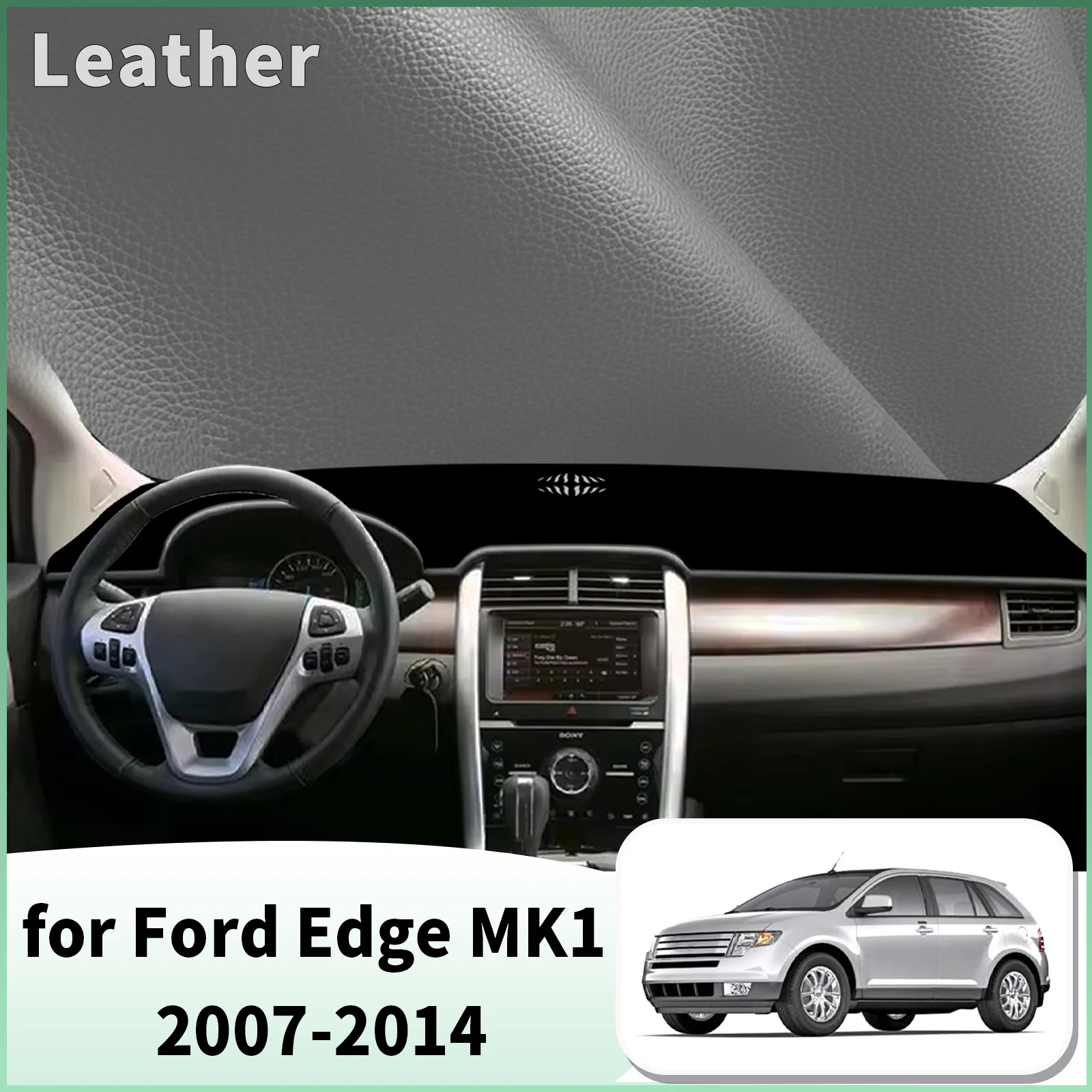 for Ford Edge MK1 2007-2014 Dash Mat Dashboard Cover Dashmat Universal Anti-Reflection Heat Insulation Sun Protection