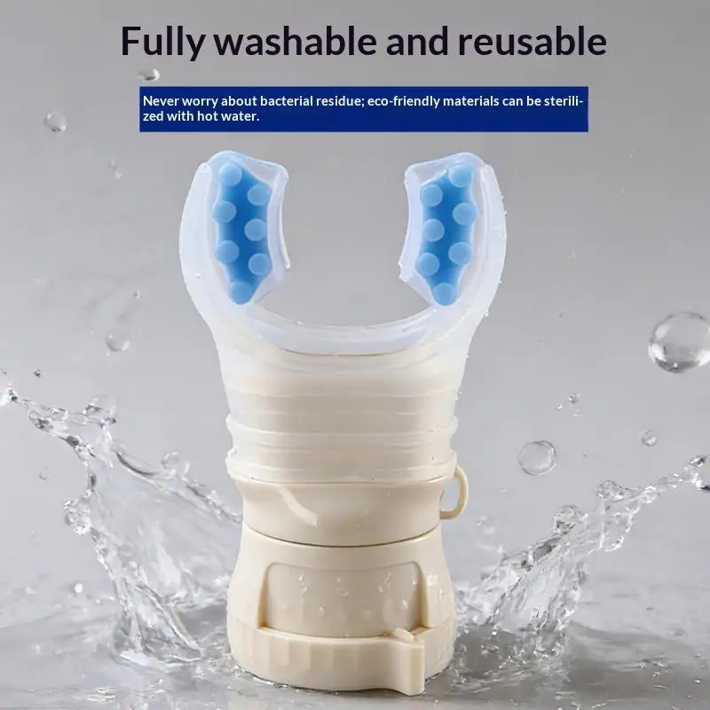 Adjustable 5 Levels Breathing Trainer Lung Exerciser Portable Respiratory Training Device for Home Fitness Asthma Recovery