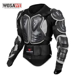 WOSAWE Motocicleta Armadura Jacket Proteção Corpo Motocicleta Tartaruga Corrida Moto Cruz Voltar Suporte Braço Protetor