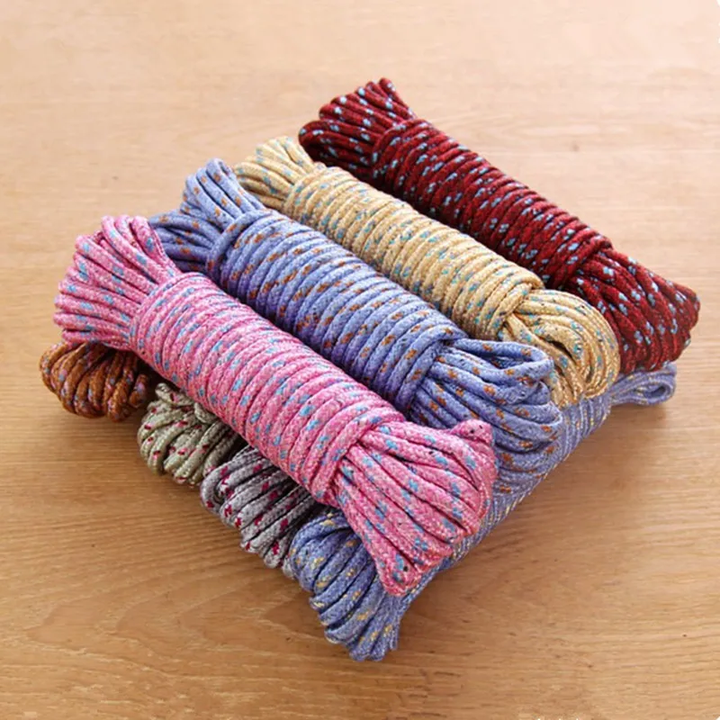 10m Natural Cotton Braided Rope, Strong, Low Stretch, All-Purpose, Clothesline, DIY Projects, Crafting, Indoor & Outdoor Use