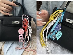 2025 New Products fashion lovers Key Chain simple braided rope backpack Pendant