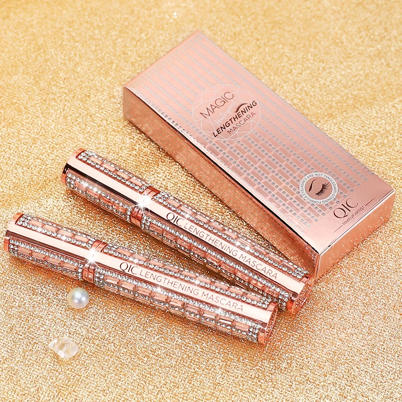 Mascara di lusso impermeabile con ricciolo Super lungo, estensione spessa e drammatica a prova di sbavature ciglia Elongate trucco