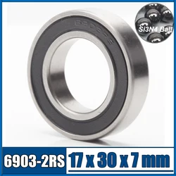 6903 Hybrid Ceramic Bearing 17x30x7 mm ABEC-1 ( 1 PC ) Bicycle Bottom Brackets & Spares 6903RS Si3N4 Ball Bearings