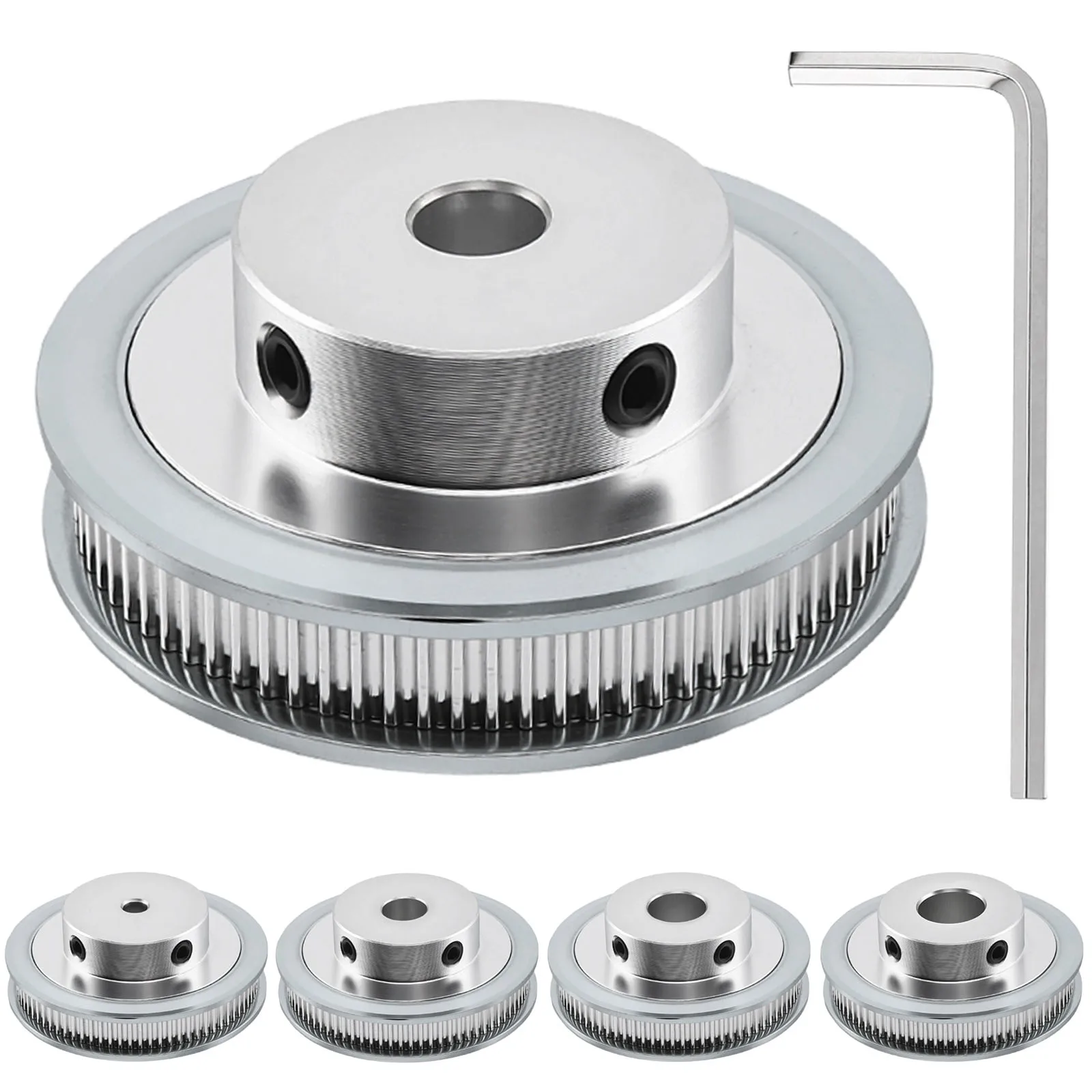 2GT Timing Belt Pulley 20T 60T 80 Teeth Bore 6/8/10/12mm 2GT Idler Pulley for 6mm Width Belt / CNC Machines 3D Printers Robotics