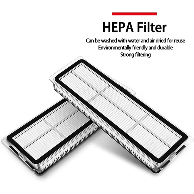 YCOC-repuesto para Robot aspirador Xiaomi S20 Plus S20 +, piezas B108GL, Cepillo Lateral principal, filtro Hepa, paño de mopa