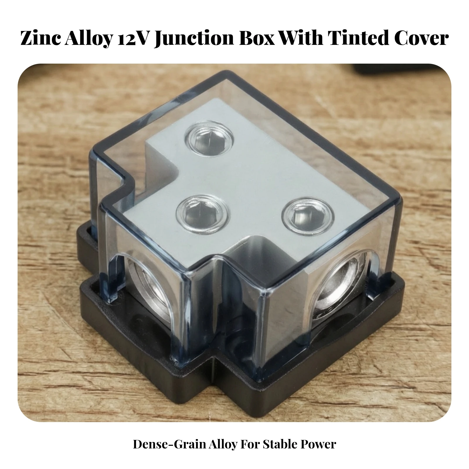 Electrical Distribution Terminal Box Compact 2-Way Distribution Block Terminal Block with Cover High Conductivity Safety
