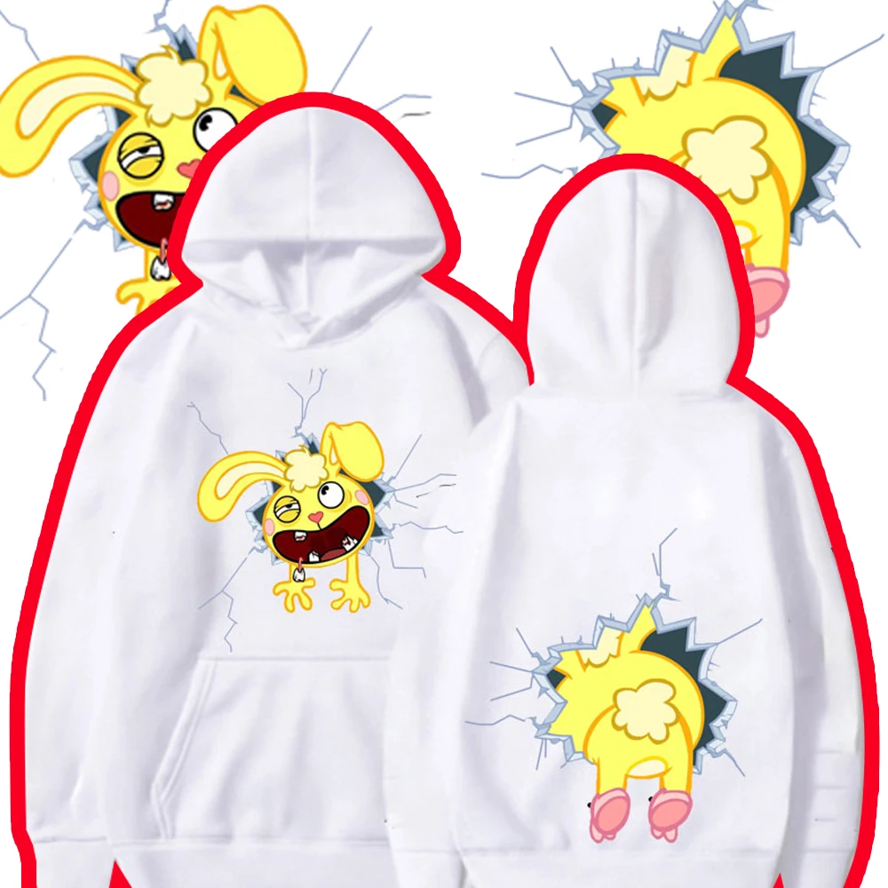 Humor Homework Is Pain Graphic Hoodie T HAPPY TREE FRIENDS Toothy Lumpy Petunia Nutty Sniffles Flippy Cartoon Sweatshirt Tops