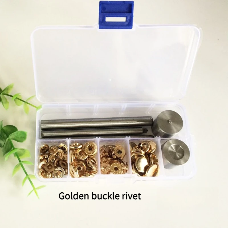 Multicolored Sets Snaps+Tools New Copper Material Buttons Environmental  Snap Buttons Brass Rivets Down Button Metal Eyelets