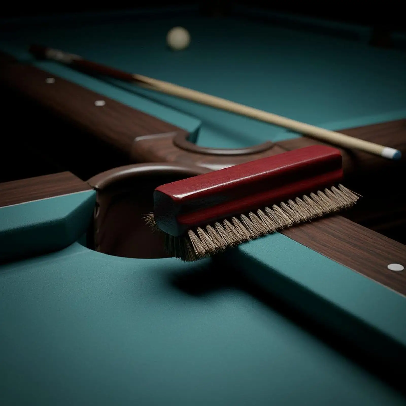 

Billiard Table Brush Three Sides Bristles Easy Cleaning Comfortable Sports Supplies