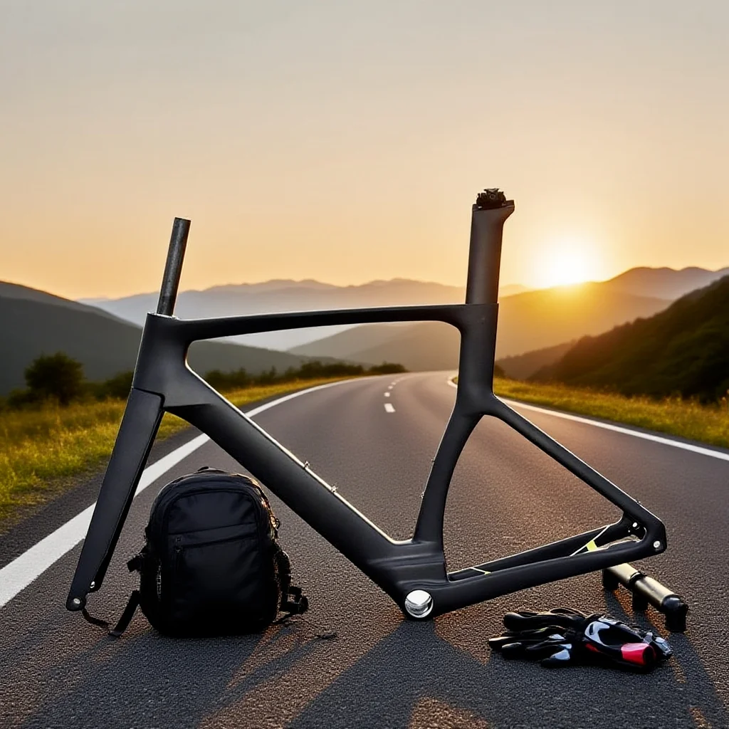 

Карбоновая рама шоссейного велосипеда, полностью скрытая тросовая линия, дисковый тормоз, гоночный T47, каретка, доставка DPD для европейских стран