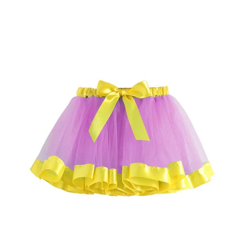 Summer New Mesh Girls Tutu Skirt Stylish Children's Puff Skirt Middle and Small Children's Mesh Skirt Girls' Convex Skirt