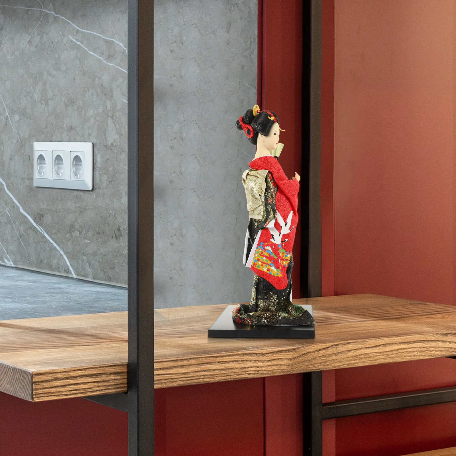 

Japanese Home Gift Kimono Geisha Humanoid Ornaments Exquisite Craftsmanship Decoration for Garden Bonsai Office Bedroom