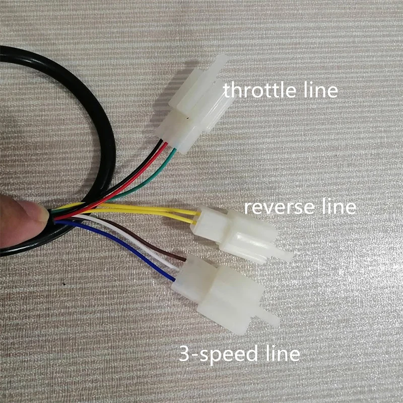 1 Pair 24V/36V/48V/64V/72V/96V electric bicycle throttle with 3 speed controller and forward reverse for ebike/scooter/tricycle