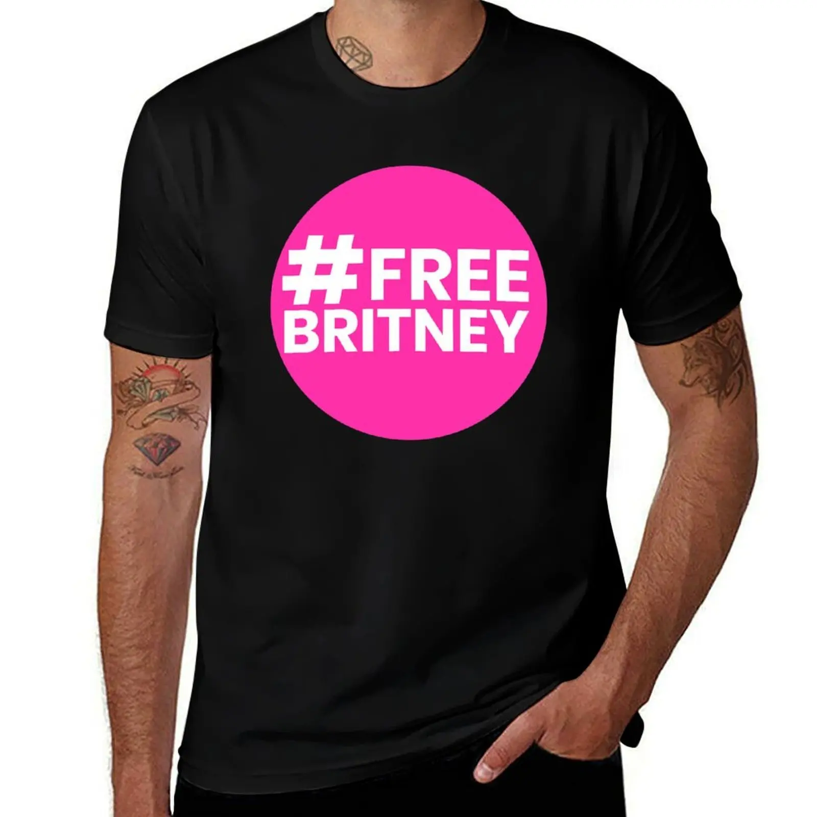 

#FreeBritney T-Shirt cotton t shirts man 100% man t shirt summer T-shirt