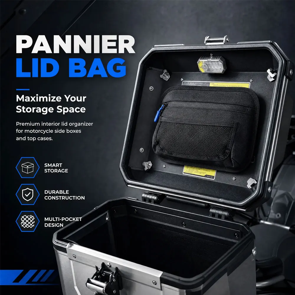 For BMW R1300GS R1300GSA R1250GS R1250GSA R1200GS LC ADV Top Case Pannier Lid Organizer Bag Inner Storage Pouch R 1300 GS ADV