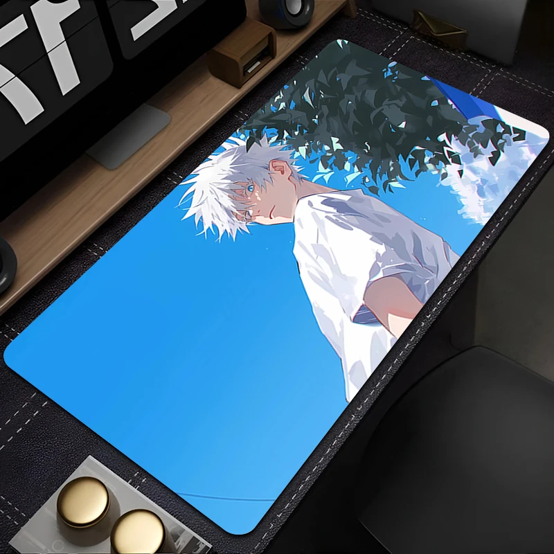لوحة ماوس أنيمي ألعاب Jujutsu Kaisen Gojo لوحة مفاتيح جديدة مكتب ماوس حصيرة السجاد المطاط Tapis Souris الألعاب دفتر الكمبيوتر ماوس #6