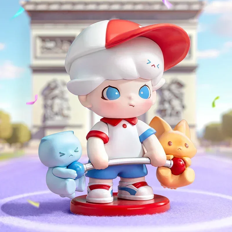 Figura de la serie POP MART Dimoo 'Puedo hacer', caja ciega, bolsa de adivinación, muñeca de Anime Original, bonito juguete, regalo ornamental