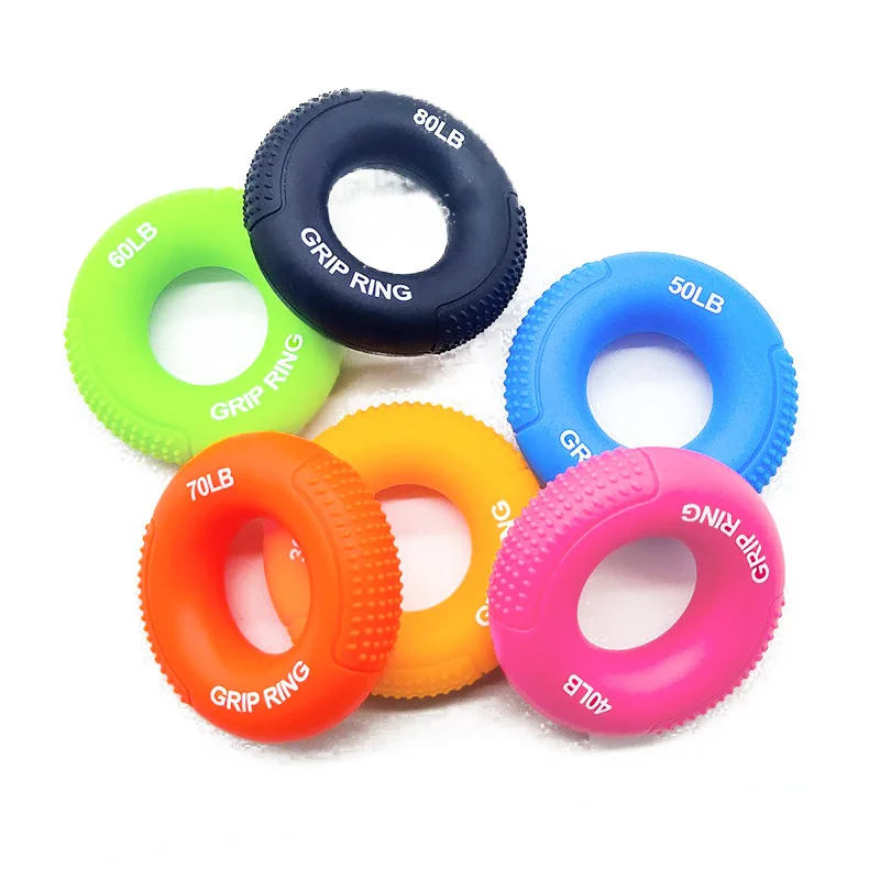 Silicone Finger Gripper Hand Resistance Band Grip Ring Wrist Stretcher Finger Forearm Trainer Exercise Wrist Bone Expander