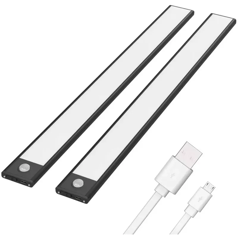LED Under Cabinet Light PIR Motion Sensor Wireless Induction Kitchen Lighting Strip Energy Saving Night Lamp for Closet