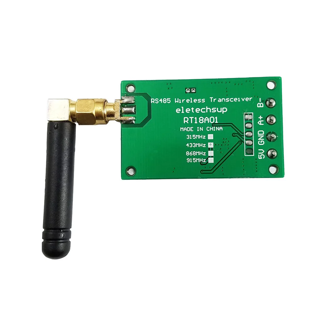 New RT18A01 RS485 Transceiver Wireless Repeater 485 Master-slave Control 433M 868M FSK Uhf Module For PTZ Camera PLC Modbus RTU