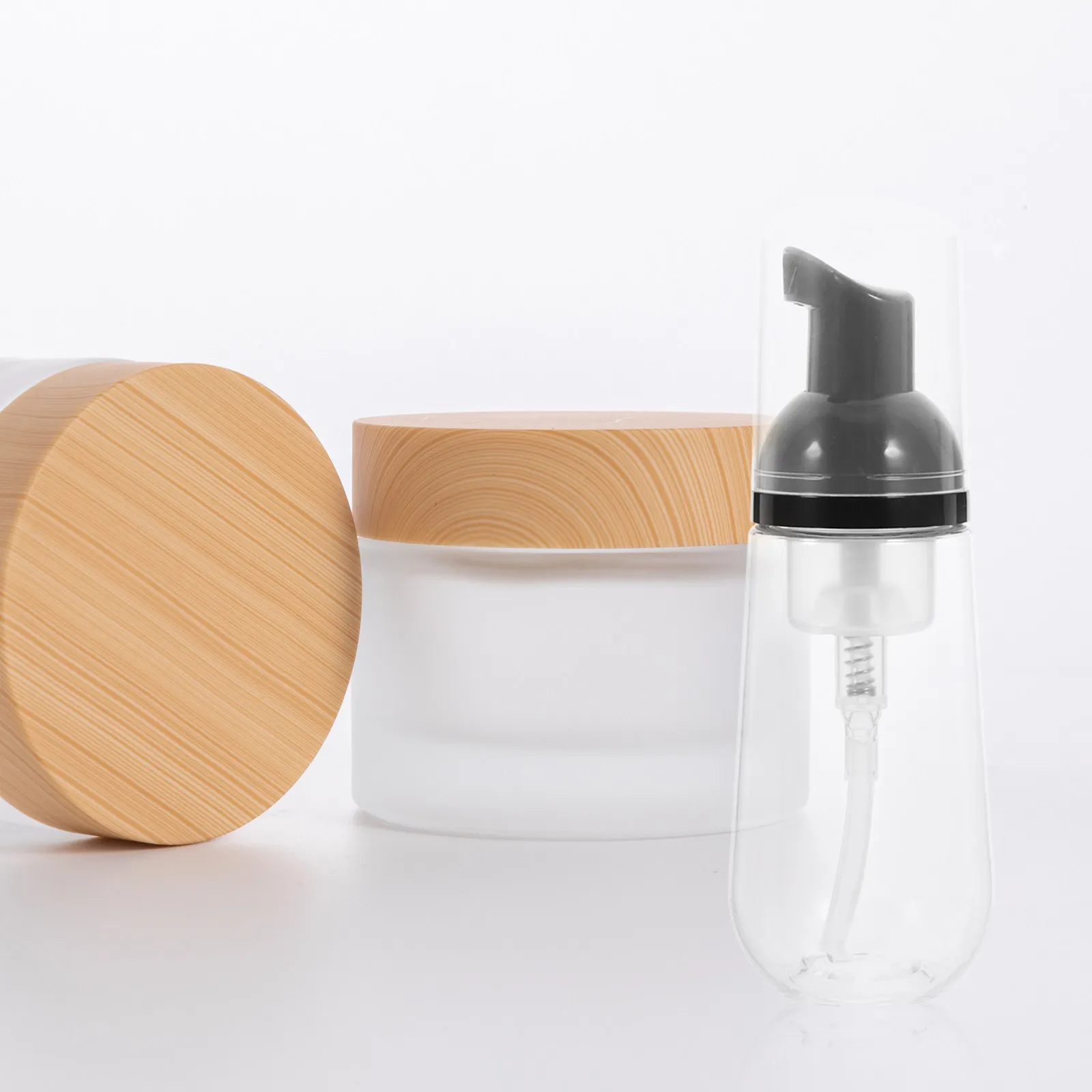 kit-com-3-frascos-de-espuma-com-bomba-de-60ml-transparentes-e-reutilizaveis-dispensador-de-sabonete-liquido-com-dosagem-precisa-para-shampoo-e-sabonete-corporal