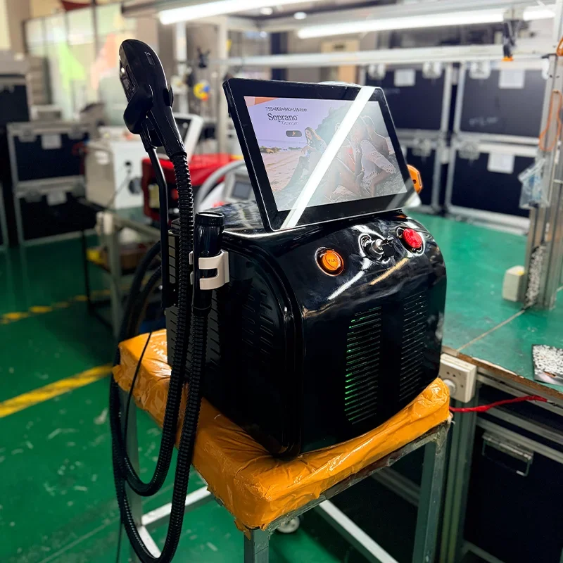 4 IN 1 Soprano Titanium Ice Platinum RF Diode 755NM 808NM 940NM 1064nm 4 Wave Laser ND:YAG Machine Painless Hair Removal Machine