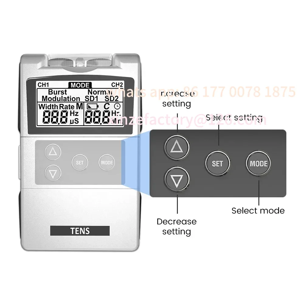 

Customizable Electric Pulse Massager Muscle Stimulator Therapy Pain Relief Digital Electric Meridian Full Body