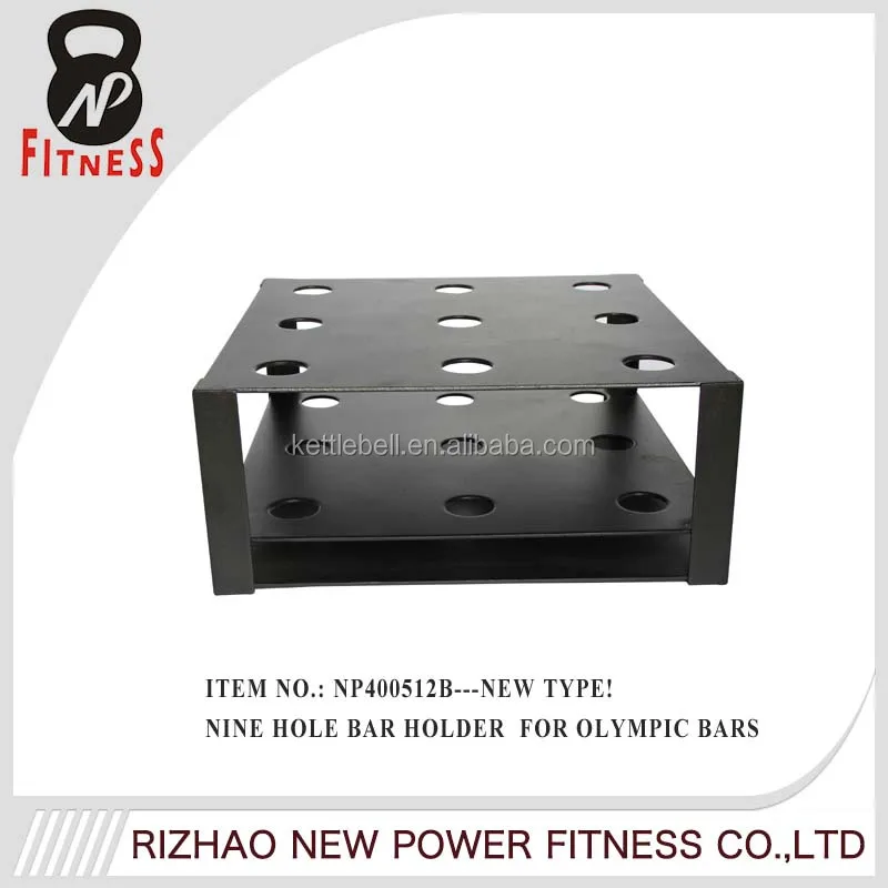 High Quality 9 Pieces Weight Lifting Barbell bar Holder Rack