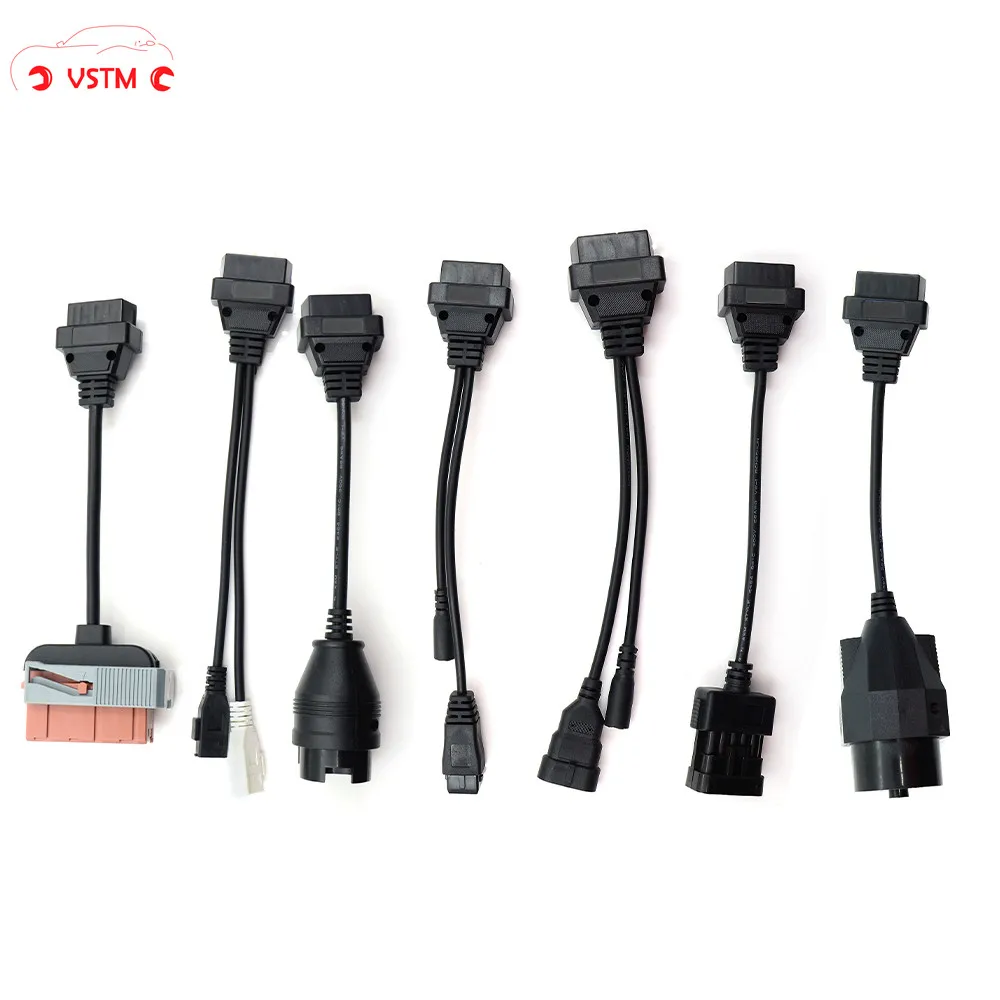 

Full Set Connect Cable for Trucks 8Pcs Truck Car Cables OBD2 Diagnostic Tool OBD OBDII OBD 2