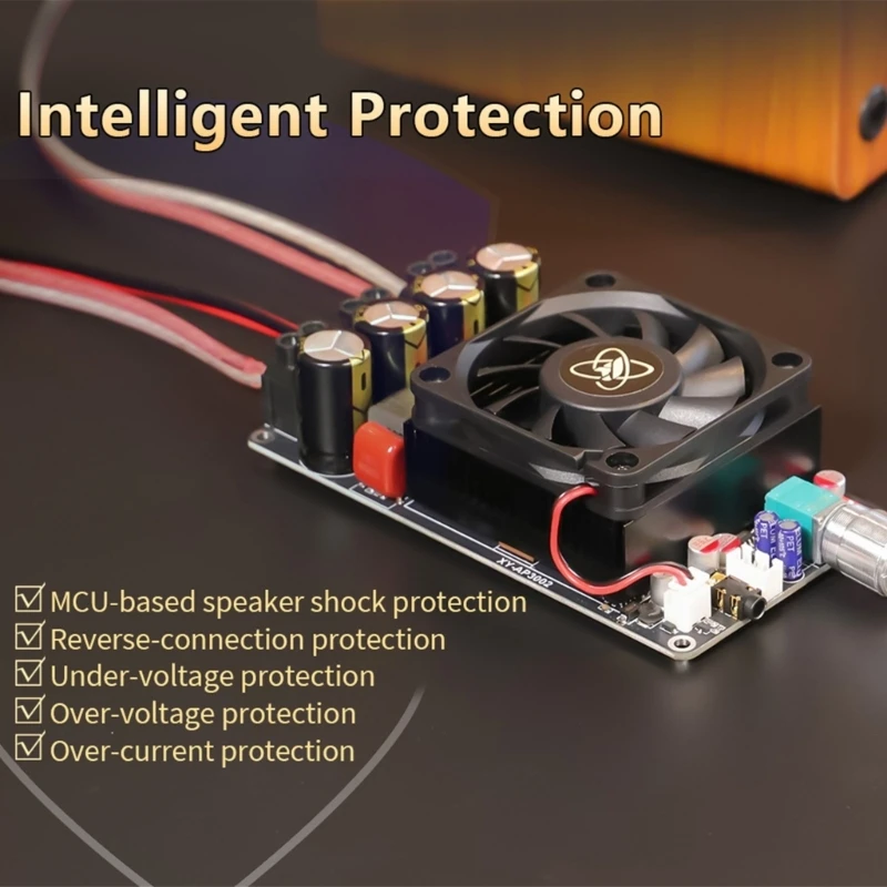 

AP3002 18-51 В 600 Вт плата усилителя звука малошумящий одноканальный цифровой мощный усилитель звука плата для автомобиля TPA3255 896C