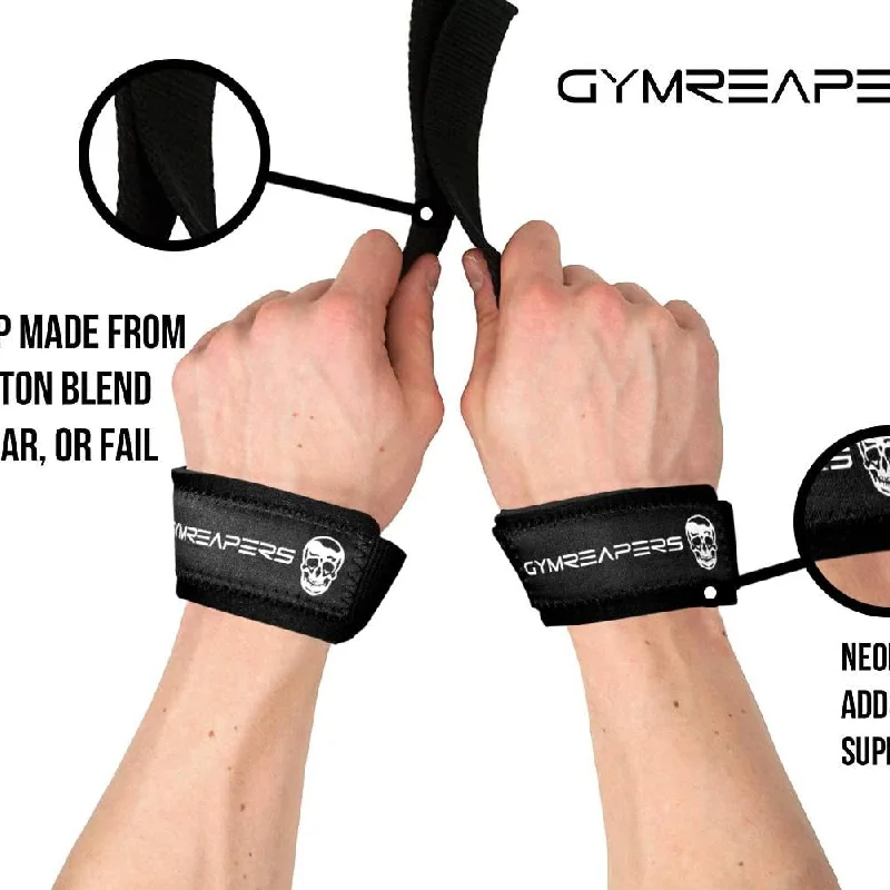 Gymreapers Lifting Wrist Straps for Weightlifting, Bodybuilding, Powerlifting, Strength Training, Deadlifts