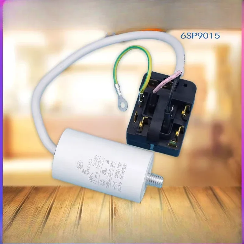 

Подходит для конденсатора холодильника Haier, конденсатора 6SP9015 + 5 мкФ