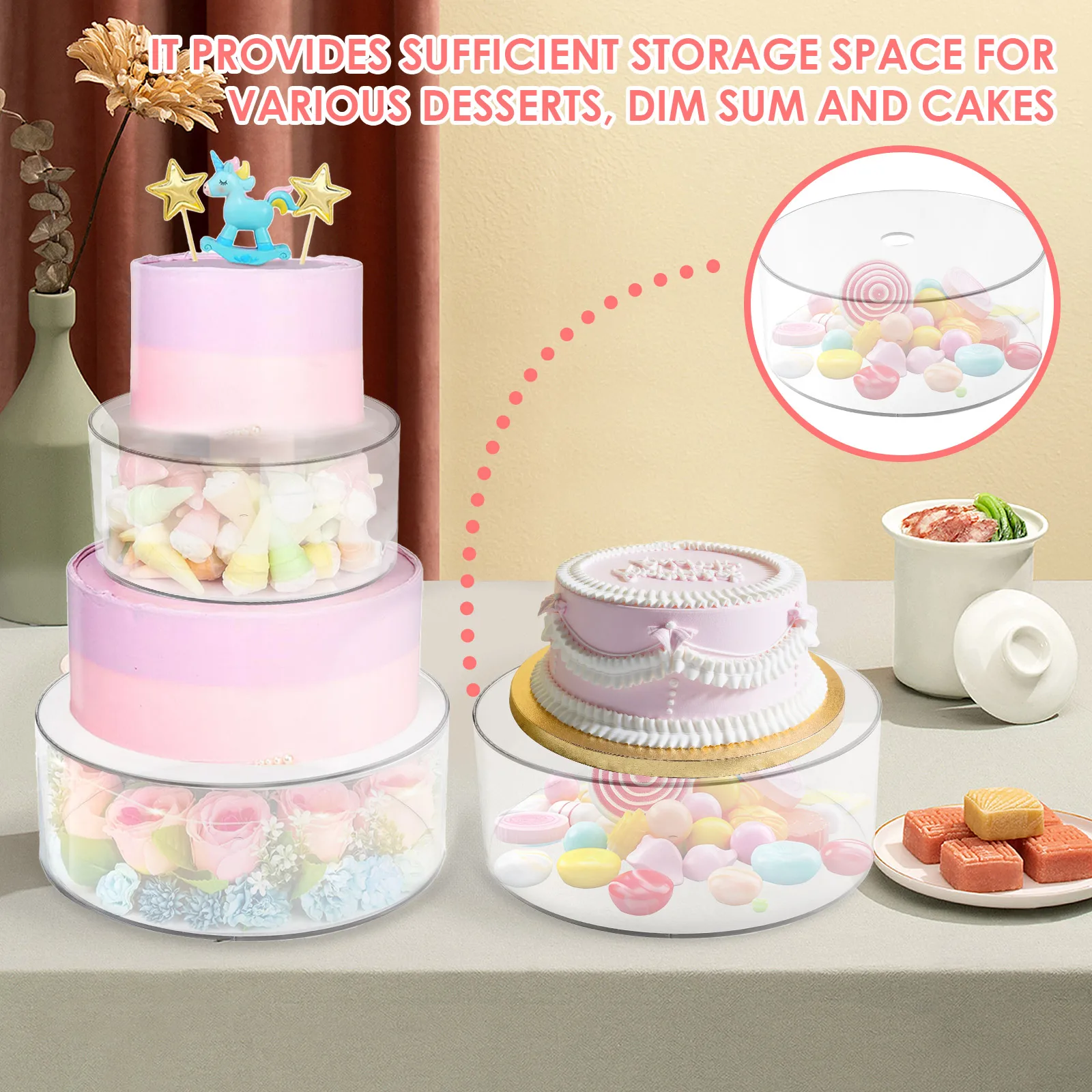 3/2 قطعة لوحة عرض كعكة الاكريل - مراجعة Display Risers Set وسعره
