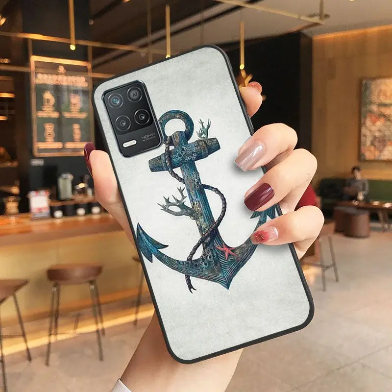 funda boat anchor shell Phone cover For oppo Realme 8Pro 6PRO 6i 7pro 9i 9pro C11 C21Y C21 C25Y C25S C3 Q3S XT Cases coque