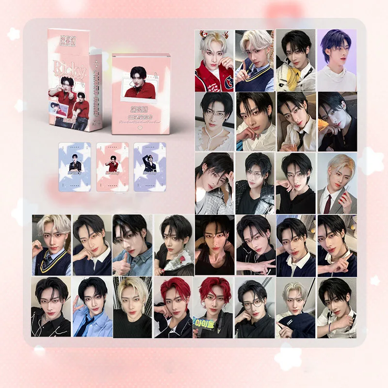 Cartes photo laser KPOP ZB1, cartes LOMO double face, cartes postales en boîte ZEROBASEONE, style INS GérCollection, défilé ZHANGHAO, KY, 50 pièces par ensemble