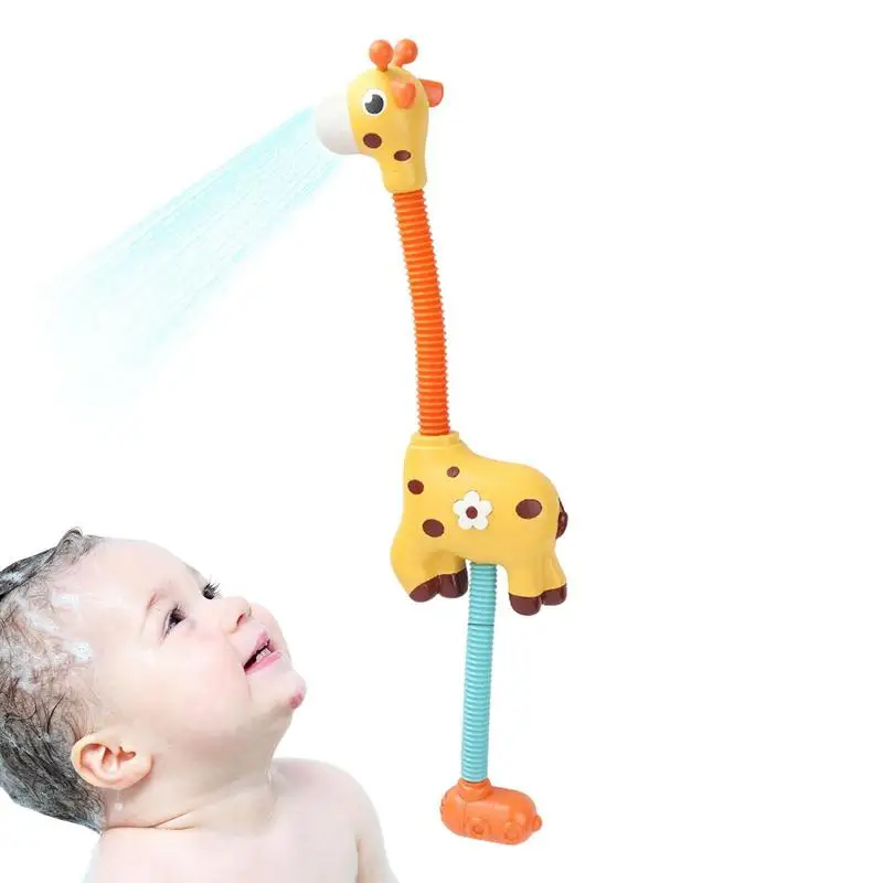 

Kids Suction Toy Bathtub Shower Pool Bathroom Toy Baby Toddler Gift Giraffe Electric Spray Water Squirt Sprinkler Baby Bath Toys