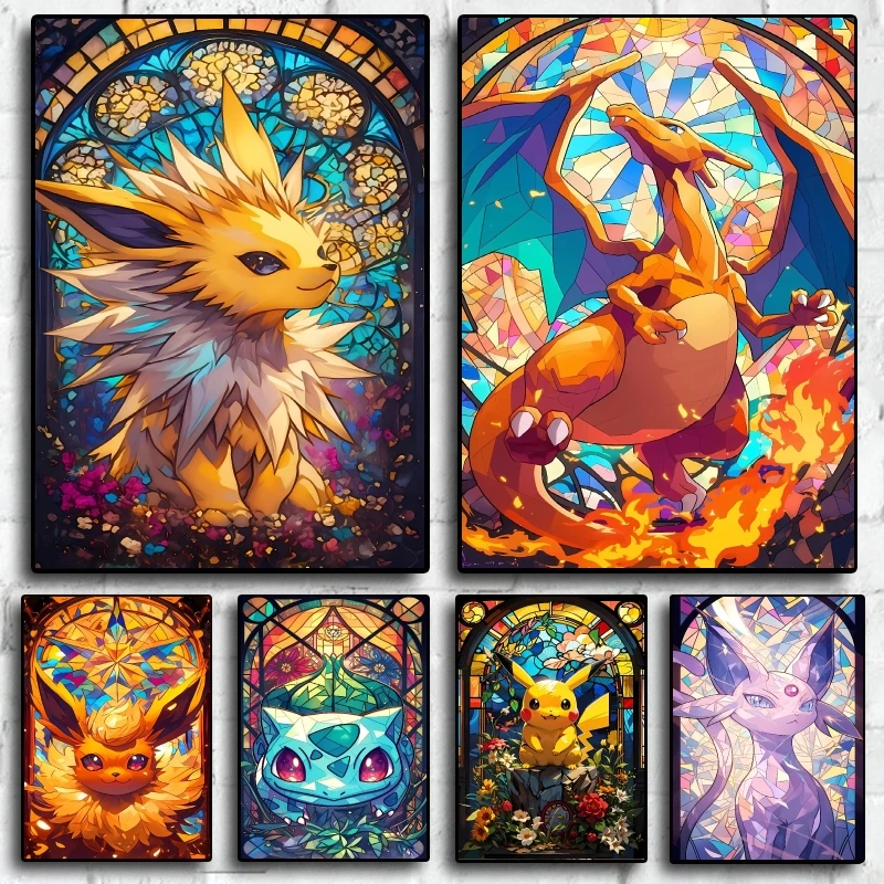 

Anime Posters Pokemon Charizard Canvas Printing Cartoon Character High Definition Images Home Living Room Decor Gifts Classic