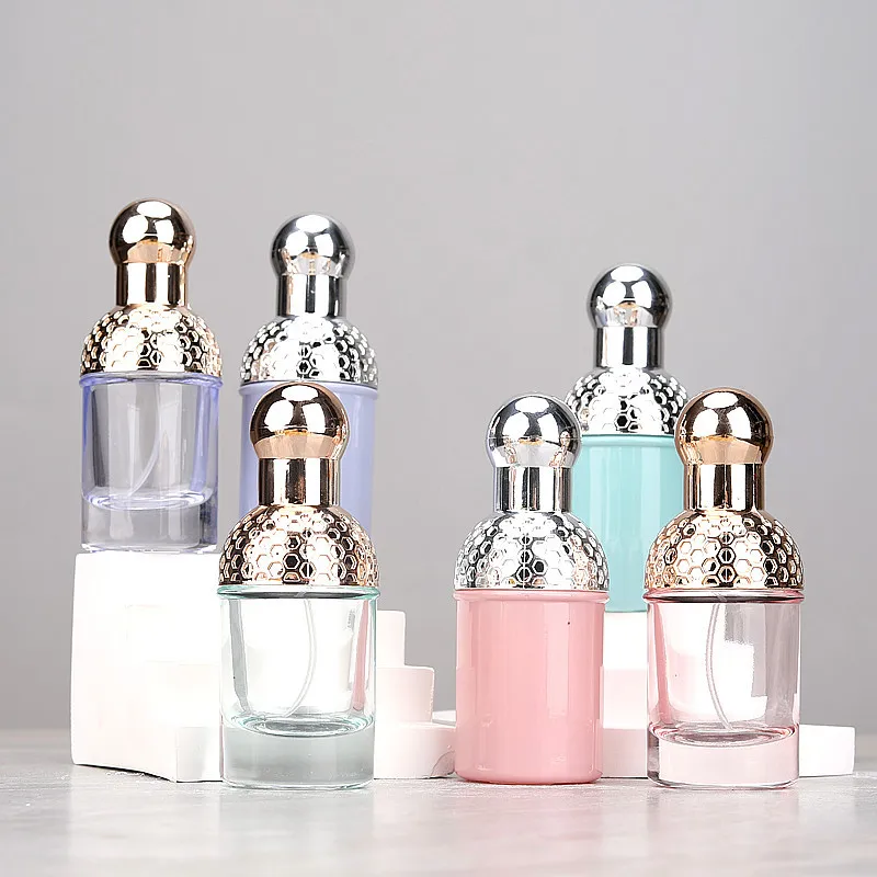 30pcs 30ML Perfume Bottle Large Capacity Empty Makeup Container Glass Colorful Mist Spray Bottle Perfume Atomizer