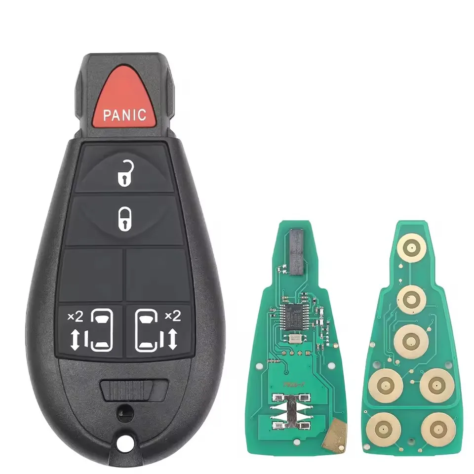 FeiFan GQ4-53T ID46 PCF7961A Half Smart Remote Car Key For Jeep Cherokee Sport KL 3 4 5 Buttons 433MHZ For Dodge Ram2013-18 view 3