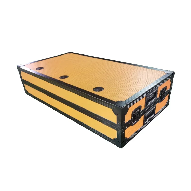 z لخلاط الألومنيوم الملون الرائد DJ Coffin Table Flight Case مع عجلات