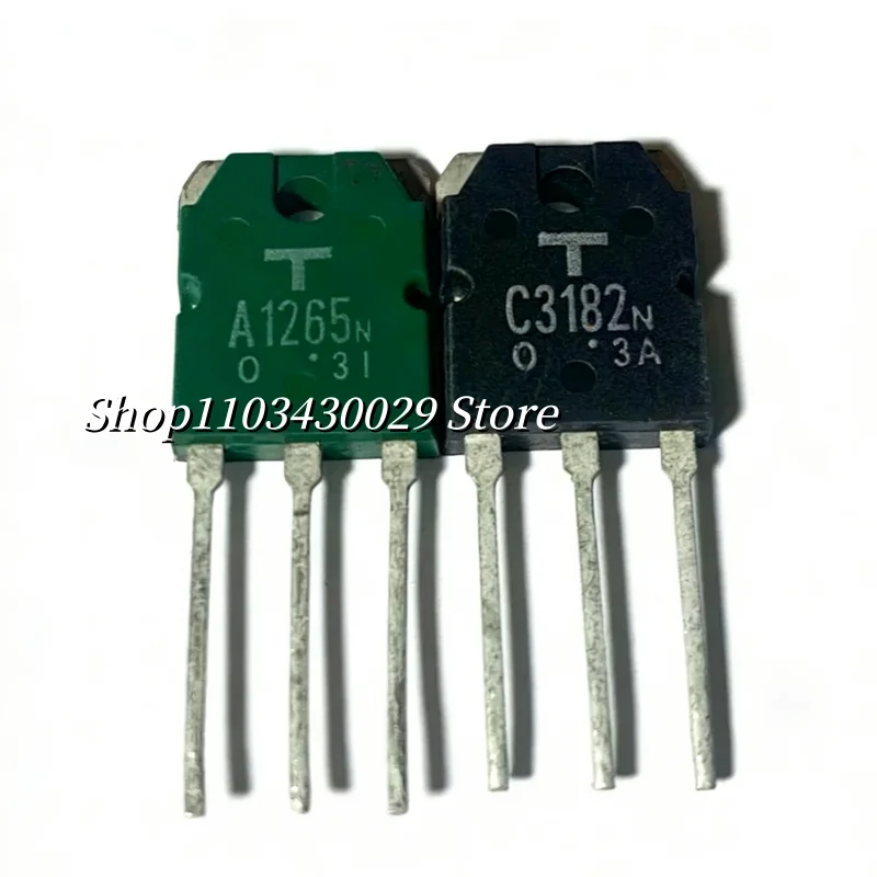 Refurbished original 2SA1264N A1264N 2SC3181N C3181N TO-3P 8A 120V for HiFi amplifier 5 pairs (10 PCS)