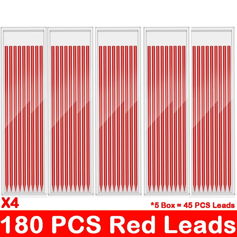 Imagem -02 - Sólida Mecânica Carpinteiro Lápis Recargas Carpenters Lápis Chumbo Substituição Material Escolar Papelaria 28 Milímetros 45 Pcs 90 Pcs 180 Pcs