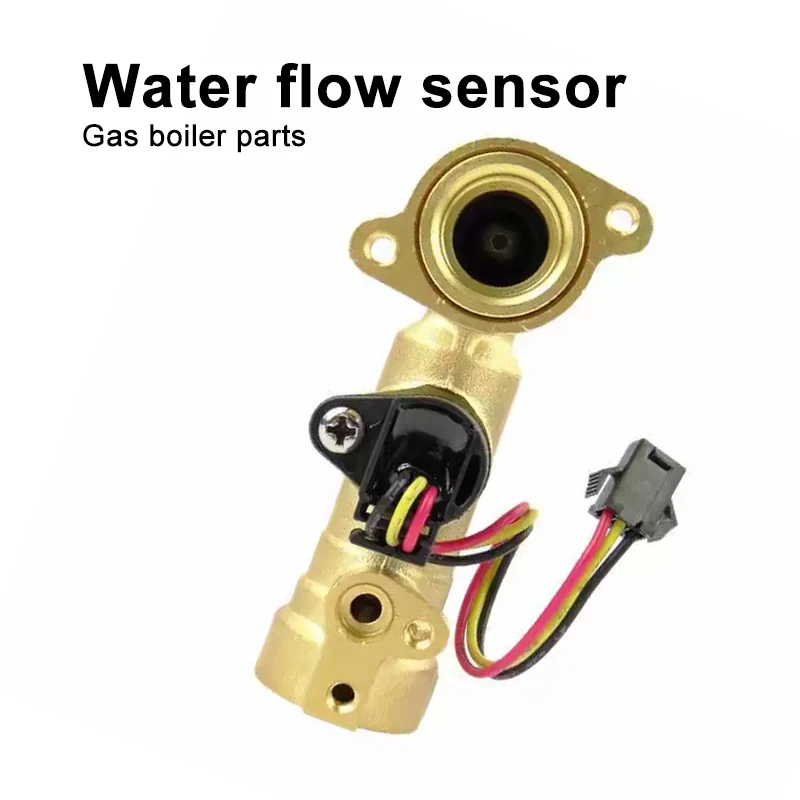 Water Heater Water Flow Sensor Hall Sensor Switch Gas Water Heater Parts Universal Brass Water Flow Sensor with Probe Hole