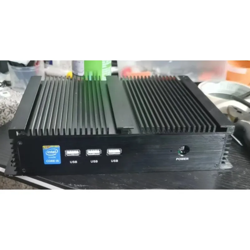 industrial control host I5 4200u 8g,120g, gigabit, wireless network interface card, vga, hdmi power supply 12V5A, interface 5525